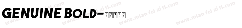 GENUINE Bold字体转换